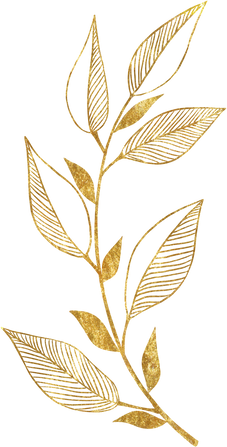 gold tropical leaves